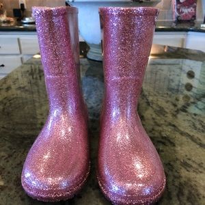 Gymboree Glitter Rain boots Mid Calf 10T